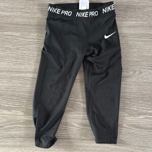 Nike Pro Kids Black Leggings